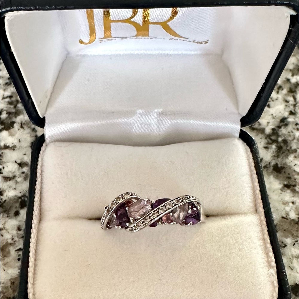 Amethyst Ring With Different Colored Amethyst And… - image 2